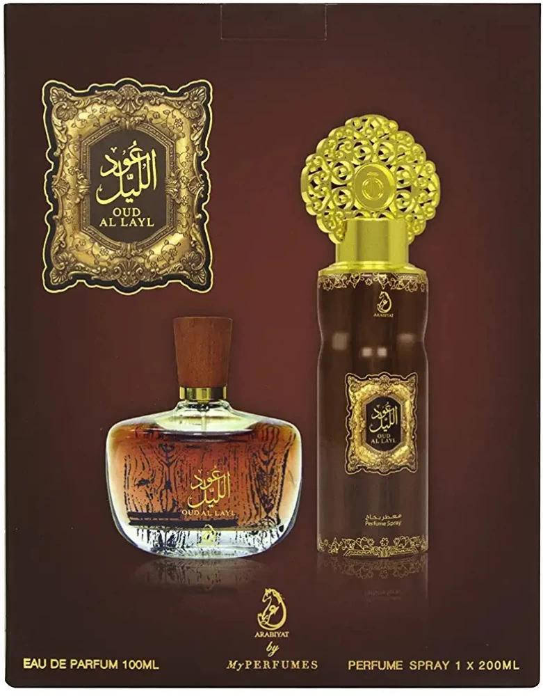 Gift Set Of Arabiyat Oud Al Layl (100ML EDP + 200ML Deo ) for Men & Women